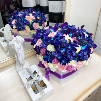 Голубая лагуна в сердце от 101 шт. Голубая лагуна в сердце от 101 шт.