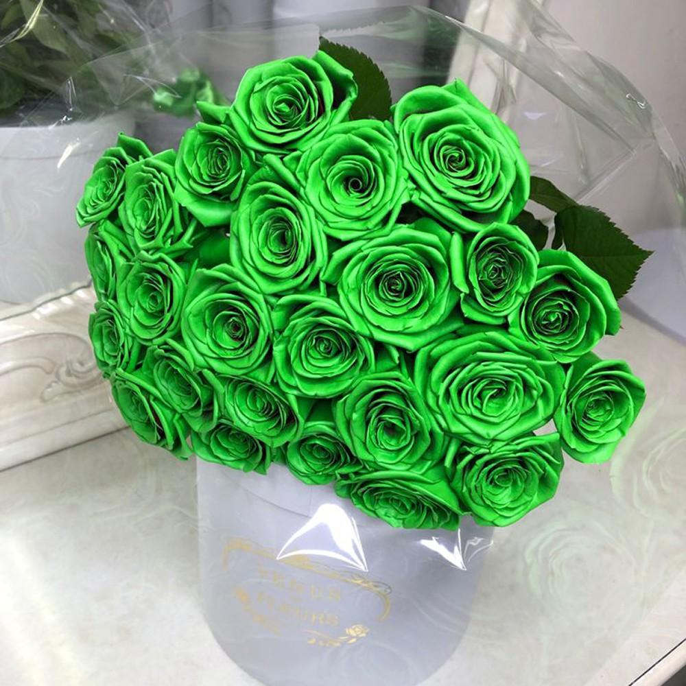 Зеленые розы в букете - 29 шт. за 10 590 руб. | Бесплатная доставка цветов  по Москве